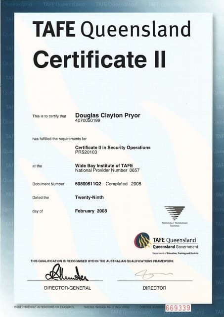 rsg certificate|rsg certificate qld.